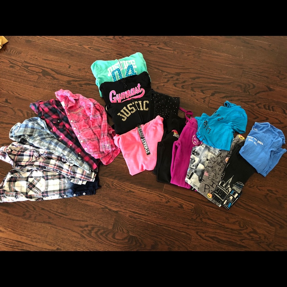 Justice size 7 and 8 all price of 1